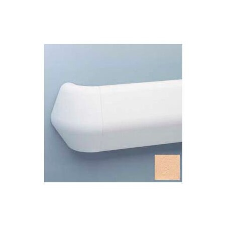 Pawling Flex-Action Triangular Handrail/Wall Guard, 5 3/8" Face, Aluminum Retainer, 12' Long, Toffee BR-800-12-113